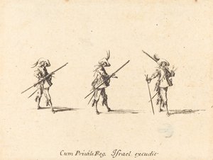 Poraa musketilla tekijältä Jacques Callot
