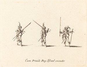 Poraa musketilla tekijältä Jacques Callot
