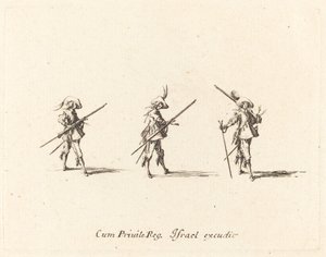 Poraa musketilla tekijältä Jacques Callot