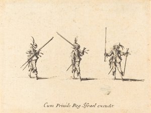 Pora musketin kanssa, 16341635. tekijältä Jacques Callot
