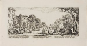 Dying Soldiers by the Roadside, levy kuusitoista The Miseries of Warista tekijältä Jacques Callot