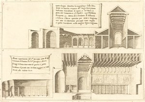 Kirkkojen korotus, mukaan lukien Pyhä seimi, 1619. tekijältä Jacques Callot