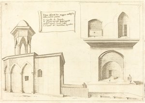 Pyhän haudan kirkon kohottaminen tekijältä Jacques Callot