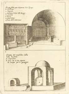 Pyhän seimen ja Raakelin haudan kohotukset tekijältä Jacques Callot
