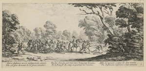 Rikollisten paljastuminen, sarjan ”Sodan kauhut” 9. osa tekijältä Jacques Callot