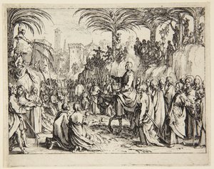 Saapuminen Jerusalemiin tekijältä Jacques Callot
