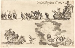 Pfaltzbourgin prinssin sisääntulo tekijältä Jacques Callot