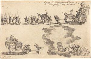 Pfaltzbourgin prinssin sisääntulo tekijältä Jacques Callot