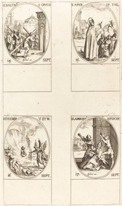 Pyhän Ristin korotus; St. Aper; St. Euphemia; St. Lambert tekijältä Jacques Callot
