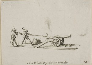 Ammutaan Canon, levy kaksitoista The Military Exercisesista tekijältä Jacques Callot