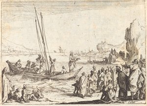 Miesten kalastaja tekijältä Jacques Callot