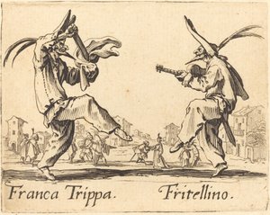 Franca Trippa ja Fritellino tekijältä Jacques Callot