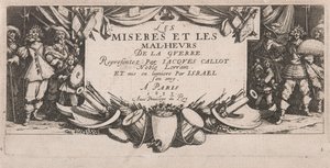 Etukappale elokuvalle The Large Miseries of War tekijältä Jacques Callot