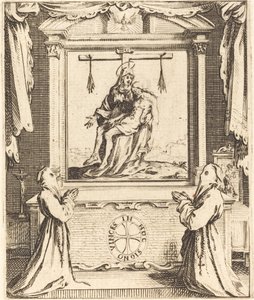 Nancyn valkoisten katuvien ritarikunnan etukappale tekijältä Jacques Callot