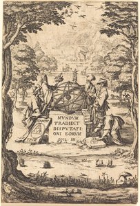 Sacred Cosmologia -tittelin etukappale astrologien kanssa. tekijältä Jacques Callot