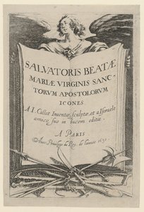 Etusivu, sarjan ”Jeesus, kaksitoista apostolia ja Maria” 1. sivu tekijältä Jacques Callot