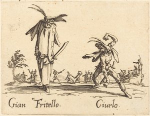 Gian Fritello ja Ciurlo, n. 1622. tekijältä Jacques Callot