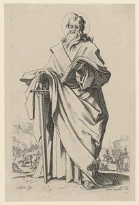 Pyhä Paavali, sarjan ”Jeesus, kaksitoista apostolia ja Maria” 5. sivu tekijältä Jacques Callot