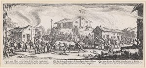Saaliin kuljettaminen pois tekijältä Jacques Callot