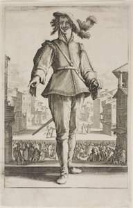 Metsästyslintuja erilaisista kohtauksista, jotka on suunniteltu Firenzessä tekijältä Jacques Callot