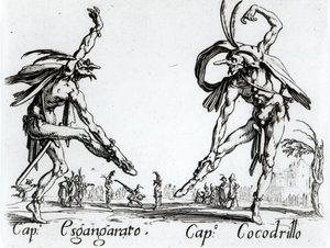 I Balli de Spessanei eli Suuri metsästys (kaiverrus) (m/w kuva) tekijältä Jacques Callot