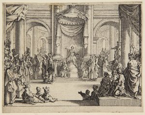 Jeesus-lapsi lainopettajien joukossa tekijältä Jacques Callot