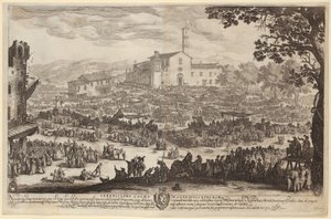 Imprunetan markkinat [firenzeläinen versio] tekijältä Jacques Callot