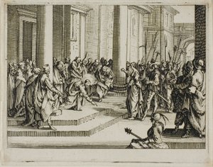 Jeesus ja aviorikollinen nainen, Uudesta testamentista. tekijältä Jacques Callot