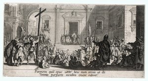 La Grande Passion, yksi 7 kaiverruksesta ... (kaiverrus) tekijältä Jacques Callot