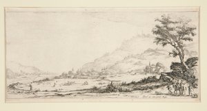 Metsästyslinnut, Giovanni de Medicin maisemista tekijältä Jacques Callot