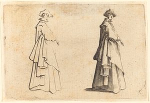 Nainen isossa takissa tekijältä Jacques Callot