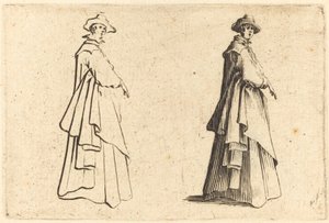 Nainen isossa takissa tekijältä Jacques Callot