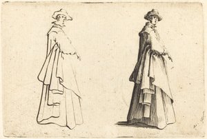 Nainen isossa takissa tekijältä Jacques Callot