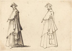 Nainen isossa takissa tekijältä Jacques Callot