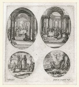Passion ihmeet ... (kaiverrus) tekijältä Jacques Callot