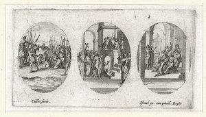 Passion ihmeet ... (kaiverrus) tekijältä Jacques Callot