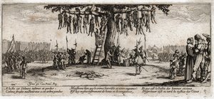 Sodan kurjuudet ja onnettomuudet ... (kaiverrus) tekijältä Jacques Callot