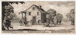 Sodan kurjuudet ja onnettomuudet ... (kaiverrus) tekijältä Jacques Callot