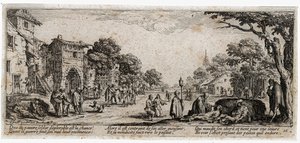 Sodan kurjuudet ja onnettomuudet ... (kaiverrus) tekijältä Jacques Callot