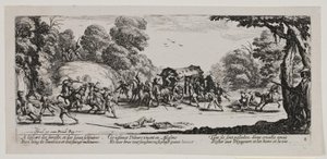 Sodan kurjuudet ja onnettomuudet (blad 8) tekijältä Jacques Callot