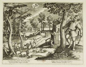 Kuukausia. 11, marraskuu tekijältä Jacques Callot