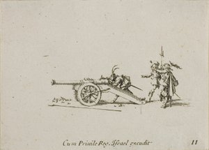 Ladataan Canonia, levy yksitoista sotilasharjoituksista tekijältä Jacques Callot