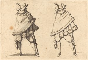 Mies kääritty vaippaansa tekijältä Jacques Callot