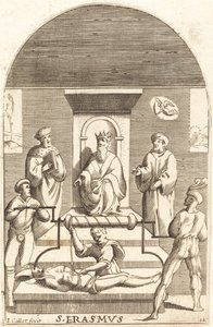 Pyhän Erasmuksen marttyyrikuolema tekijältä Jacques Callot