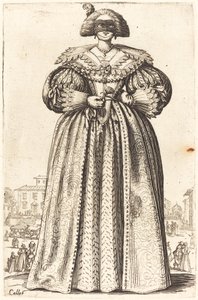 Naamioitu jalo nainen tekijältä Jacques Callot