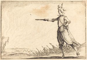 Armeijan komentaja jalkaisin tekijältä Jacques Callot