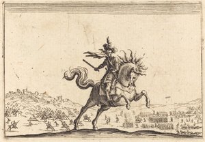 Armeijan komentaja hevosen selässä tekijältä Jacques Callot