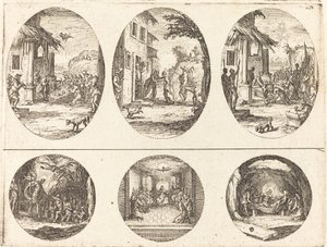 Passion mysteerit, n. 1631. tekijältä Jacques Callot