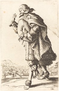 Jalo mies huopahattu, kumartuminen, c. 16201623. tekijältä Jacques Callot