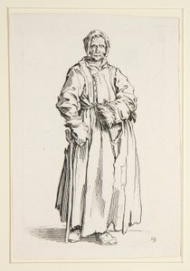 Yksisilmäinen nainen, The Beggarsista (La borgnesse) tekijältä Jacques Callot